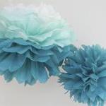 3 Small Tissue Paper Pom Po..