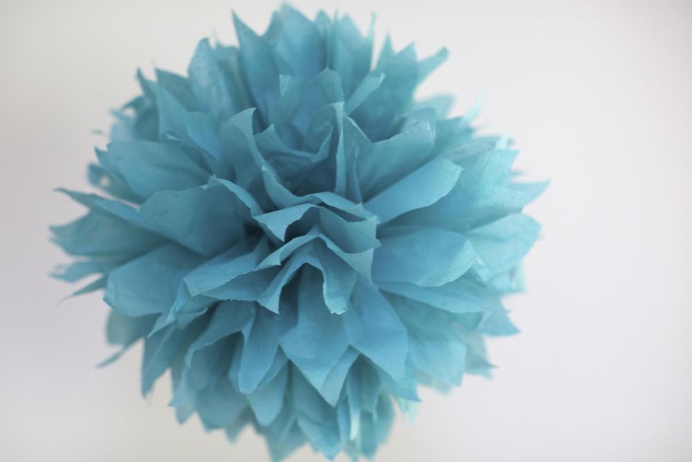 3 Small Tissue Paper Pom Poms Choose your Color or Mix Colors